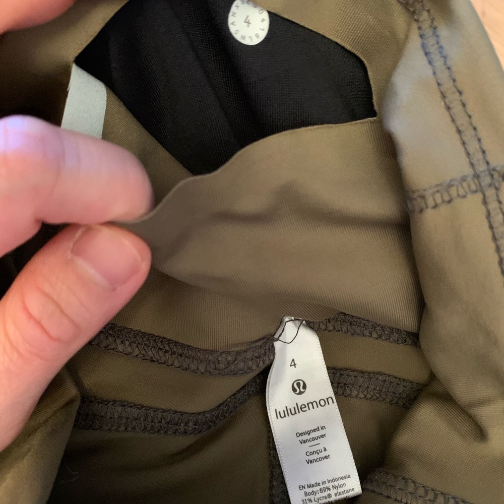 Lululemon In Movement Tight 25” Sz 4 Olive NWOT - Picture 5 of 5